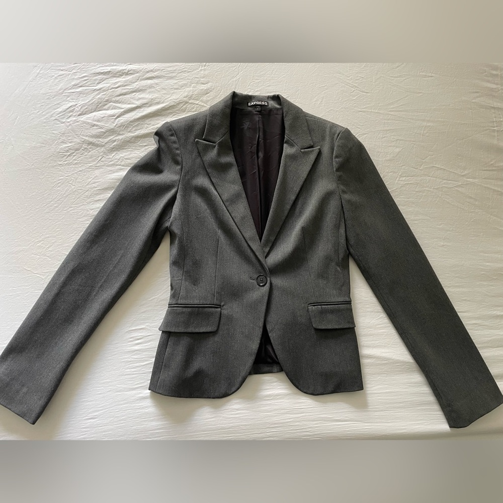 Like New Grey Express Blazer - Picture 3 of 3